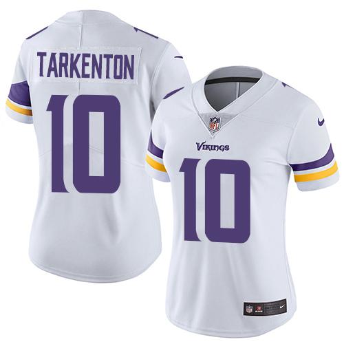 Vikings #10 Fran Tarkenton White Women's Stitched Vapor Untouchable Limited Jersey cheap jerseys for sale - CheapJerseys.Shop