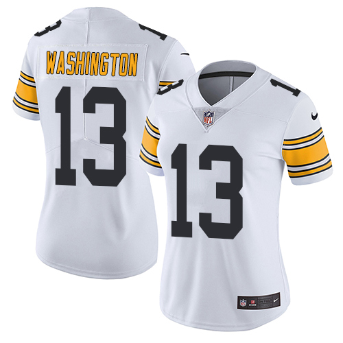 Pittsburgh Steelers #13 James Washington White Women's Stitched Vapor Untouchable Limited Jersey Womens cheap jerseys for sale - CheapJerseys.Shop