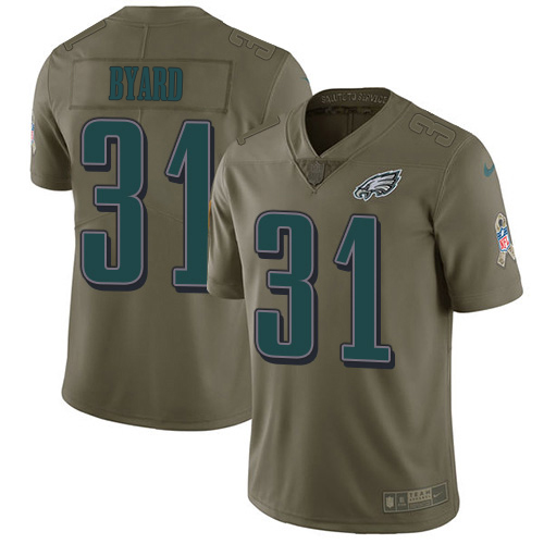 Eagles #31 Kevin Byard Olive Men's Stitched Limited 2017 Salute To Service Jersey cheap jerseys for sale - CheapJerseys.Shop