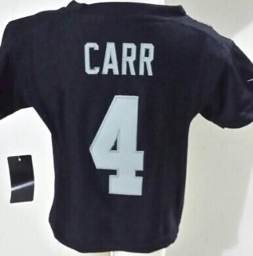 Toddler Raiders #4 Derek Carr Black Team Color Stitched Elite Jersey cheap jerseys for sale - CheapJerseys.Shop
