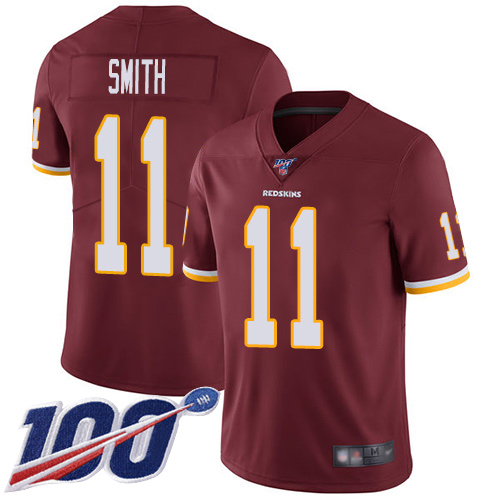 Washington Commanders #11 Alex Smith Burgundy Red Team Color Men's Stitched 100th Season Vapor Limited Jersey Men's cheap jerseys for sale - CheapJerseys.Shop