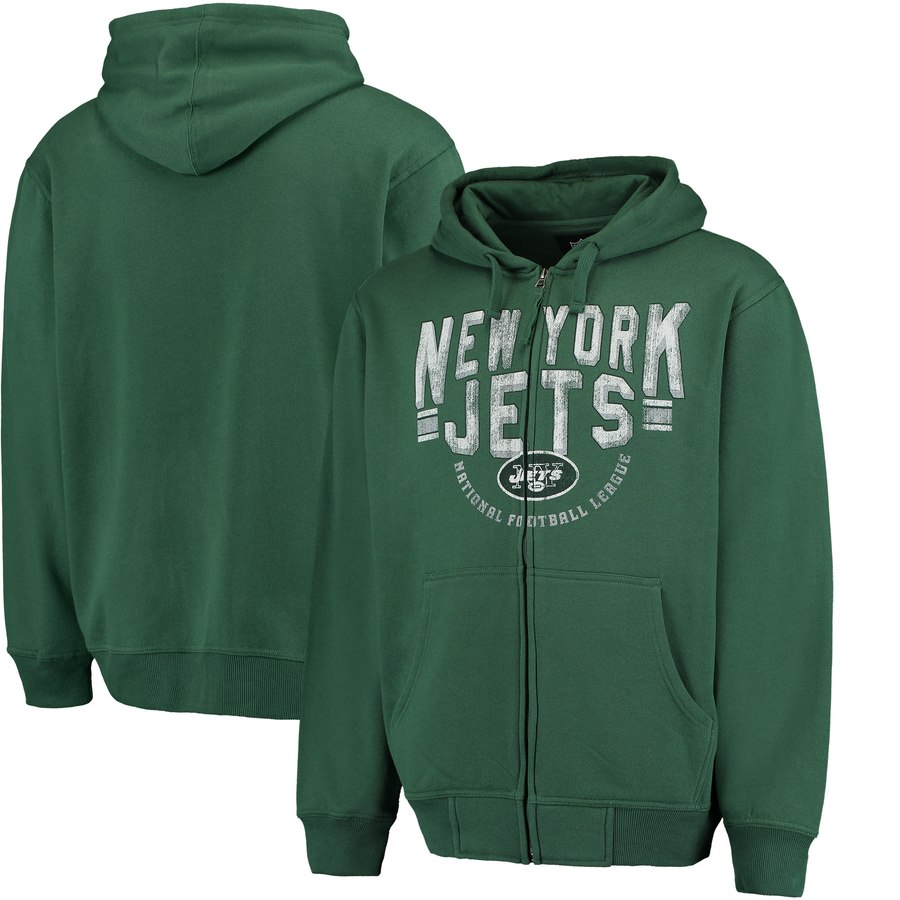 New York Jets G-III Sports By Carl Banks Post Season Full-Zip Hoodie Green cheap jerseys for sale - CheapJerseys.Shop