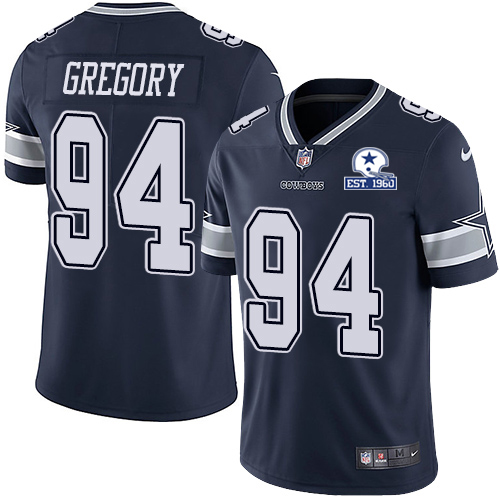 Dallas Cowboys #94 Randy Gregory Navy Blue Team Color Men's Stitched With Established In 1960 Patch Vapor Untouchable Limited Jersey Men's cheap jerseys for sale - CheapJerseys.Shop