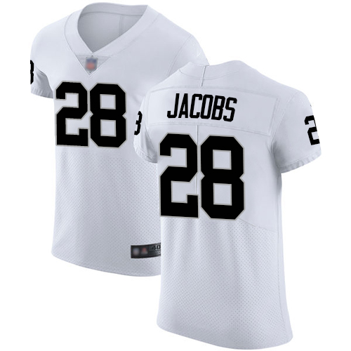 Raiders #28 Josh Jacobs White Men's Stitched Vapor Untouchable Elite Jersey cheap jerseys for sale - CheapJerseys.Shop