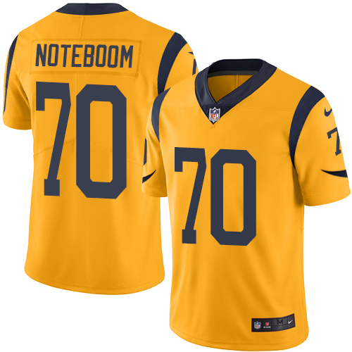 Los Angeles Rams #70 Joseph Noteboom Gold Men's Stitched Limited Rush Jersey Men's cheap jerseys for sale - CheapJerseys.Shop