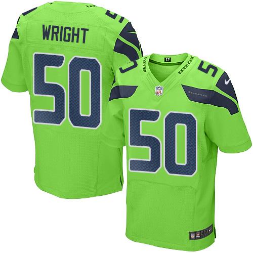 Seattle Seahawks #50 K.J. Wright Green Men's Stitched Elite Rush Jersey Men's cheap jerseys for sale - CheapJerseys.Shop