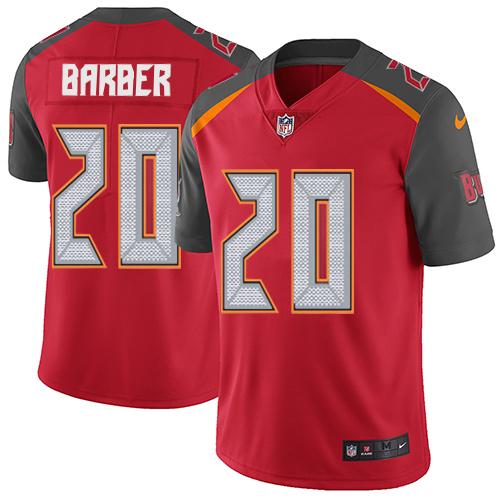 Tampa Bay Buccaneers #20 Ronde Barber Red Team Color Men's Stitched Vapor Untouchable Limited Jersey Men's cheap jerseys for sale - CheapJerseys.Shop