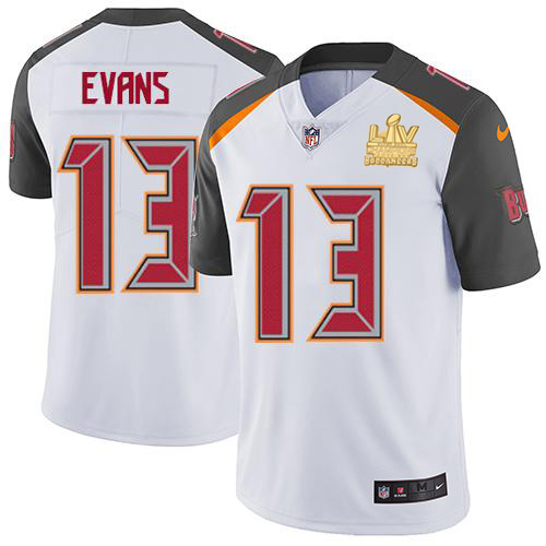 Buccaneers #13 Mike Evans White Youth Super Bowl LV Champions Patch Stitched Vapor Untouchable Limited Jersey cheap jerseys for sale - CheapJerseys.Shop