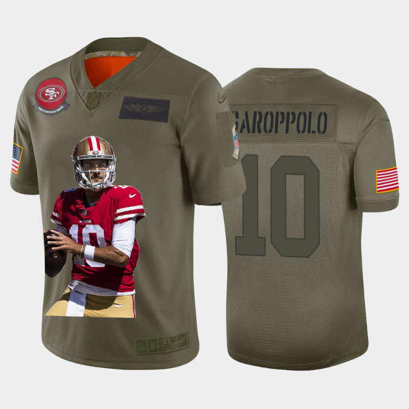 San Francisco 49ers #10 Jimmy Garoppolo Team Hero 2 Vapor Limited Jersey Camo cheap jerseys for sale - CheapJerseys.Shop