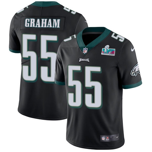 Eagles #55 Brandon Graham Black Super Bowl LVII Patch Alternate Youth Stitched Vapor Untouchable Limited Jersey cheap jerseys for sale - CheapJerseys.Shop