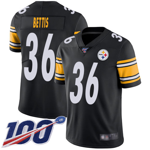 Steelers #36 Jerome Bettis Black Team Color Men's Stitched 100th Season Vapor Limited Jersey cheap jerseys for sale - CheapJerseys.Shop