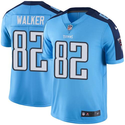 Tennessee Titans #82 Delanie Walker Light Blue Men's Stitched Limited Rush Jersey Men's cheap jerseys for sale - CheapJerseys.Shop