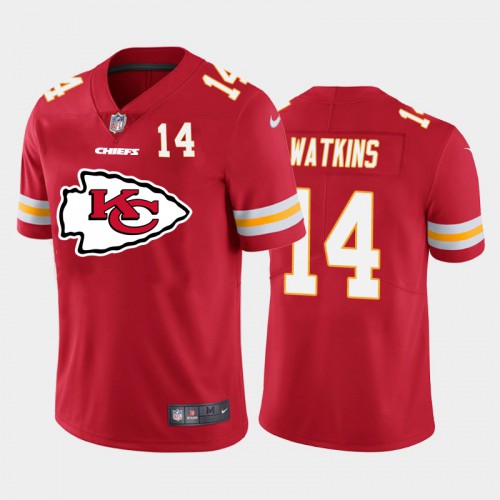 Kansas City Kansas City Chiefs #14 Sammy Watkins Red Men's Big Team Logo Player Vapor Limited Jersey Men's cheap jerseys for sale - CheapJerseys.Shop