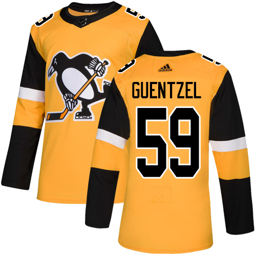 Pittsburgh Penguins #59 Jake Guentzel Gold Alternate Authentic Stitched Youth Jersey Youth cheap jerseys for sale - CheapJerseys.Shop