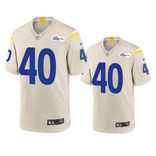 Los Angeles Los Angeles Rams #40 Von Miller Men's Game Jersey - Bone Men's cheap jerseys for sale - CheapJerseys.Shop
