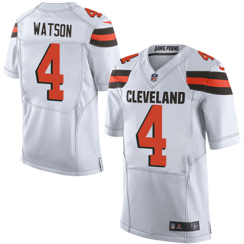 Browns #4 Deshaun Watson White Men's Stitched New Elite Jersey cheap jerseys for sale - CheapJerseys.Shop