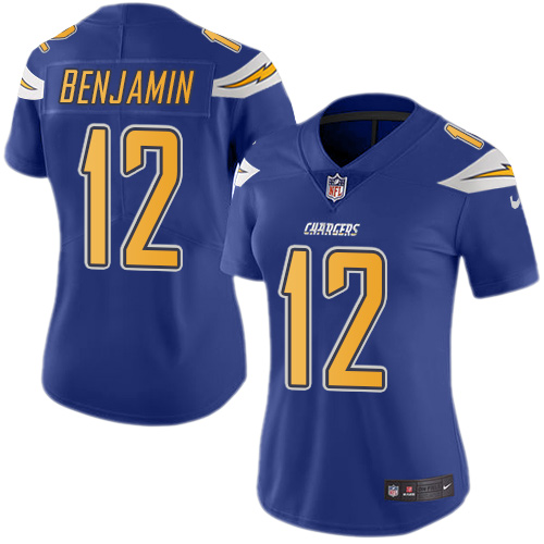 Los Angeles Chargers #12 Travis Benjamin Electric Blue Women's Stitched Limited Rush Jersey Womens cheap jerseys for sale - CheapJerseys.Shop