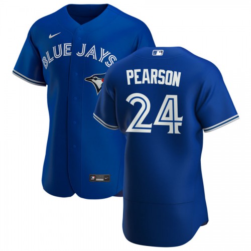 Toronto Toronto Blue Jays #24 Nate Pearson Men's Royal Alternate 2020 Authentic Player Jersey Men's cheap jerseys for sale - CheapJerseys.Shop