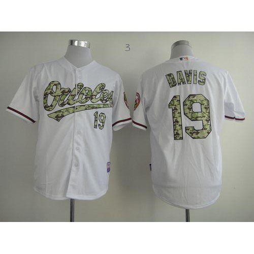 Baltimore Orioles #19 Chris Davis White USMC Cool Base Stitched Jersey Men's cheap jerseys for sale - CheapJerseys.Shop