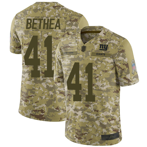 New York Giants #41 Antoine Bethea Camo Men's Stitched Limited 2018 Salute To Service Jersey Men's cheap jerseys for sale - CheapJerseys.Shop