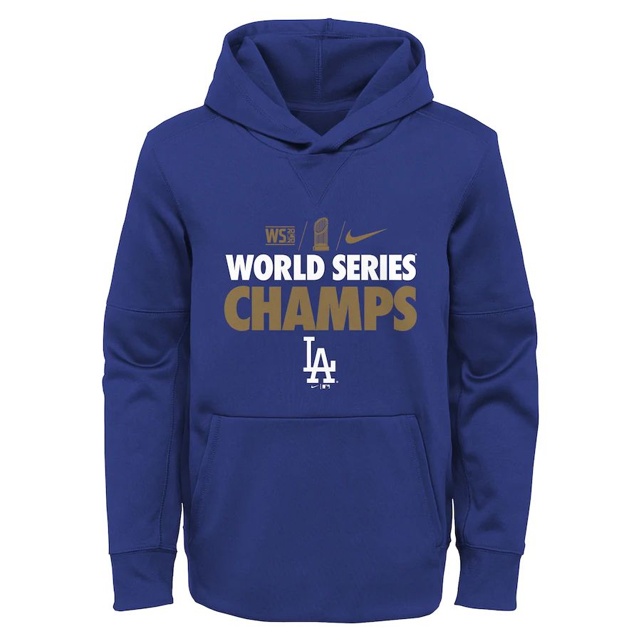 Los Angeles Dodgers Youth 2020 World Series Champions Gold Fleece Pullover Hoodie Royal cheap jerseys for sale - CheapJerseys.Shop