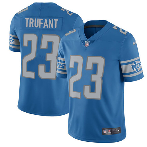 Detroit Lions #23 Desmond Trufant Blue Team Color Men's Stitched Vapor Untouchable Limited Jersey Men's cheap jerseys for sale - CheapJerseys.Shop