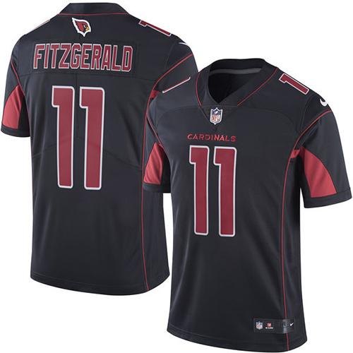 Cardinals #11 Larry Fitzgerald Black Men's Stitched Limited Rush Jersey cheap jerseys for sale - CheapJerseys.Shop