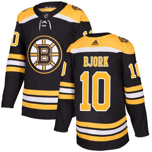 Boston Bruins #10 Anders Bjork Black Home Authentic Stitched Jersey Men's cheap jerseys for sale - CheapJerseys.Shop