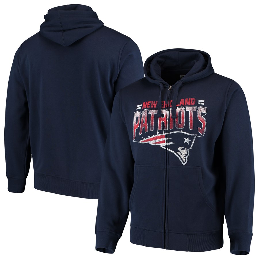 New England Patriots G-III Sports By Carl Banks Perfect Season Full-Zip Hoodie Navy cheap jerseys for sale - CheapJerseys.Shop
