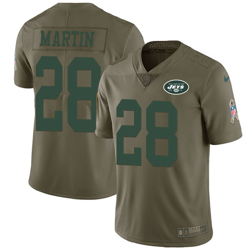 Jets #28 Curtis Martin Olive Men's Stitched Limited 2017 Salute To Service Jersey cheap jerseys for sale - CheapJerseys.Shop