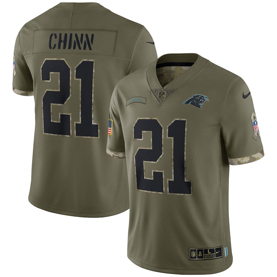 Carolina Panthers #21 Jeremy Chinn Men's 2022 Salute To Service Limited Jersey - Olive cheap jerseys for sale - CheapJerseys.Shop