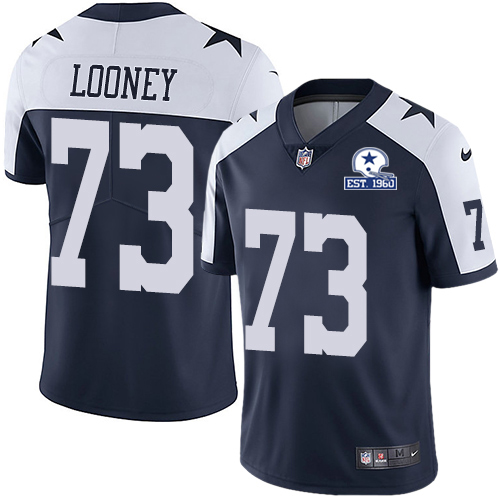 Dallas Cowboys #73 Joe Looney Navy Blue Thanksgiving Men's Stitched With Established In 1960 Patch Vapor Untouchable Limited Throwback Jersey Men' cheap jerseys for sale - CheapJerseys.Shop
