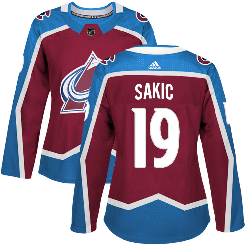 Colorado Avalanche #19 Joe Sakic Burgundy Home Authentic Women's Stitched Jersey Womens cheap jerseys for sale - CheapJerseys.Shop