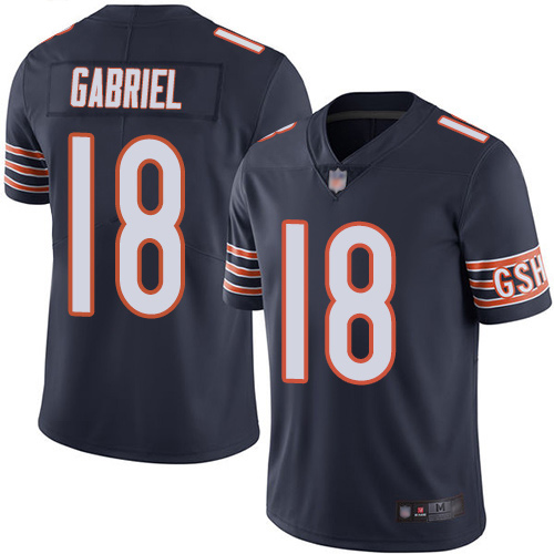 Chicago Bears #18 Taylor Gabriel Navy Blue Team Color Men's Stitched Vapor Untouchable Limited Jersey Men's cheap jerseys for sale - CheapJerseys.Shop