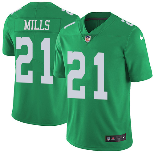 Philadelphia Eagles #21 Jalen Mills Green Youth Stitched Limited Rush Jersey Youth cheap jerseys for sale - CheapJerseys.Shop