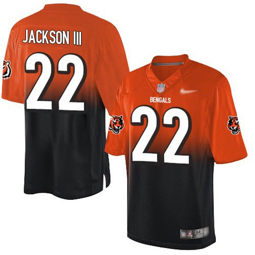 Cincinnati Bengals #22 William Jackson III Orange/Black Men's Stitched Elite Fadeaway Fashion Jersey Men's cheap jerseys for sale - CheapJerseys.Shop