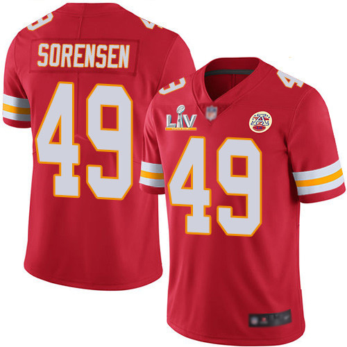 Kansas City Chiefs #49 Daniel Sorensen Red Team Color Youth Super Bowl LV Bound Stitched Vapor Untouchable Limited Jersey Youth cheap jerseys for sale - CheapJerseys.Shop