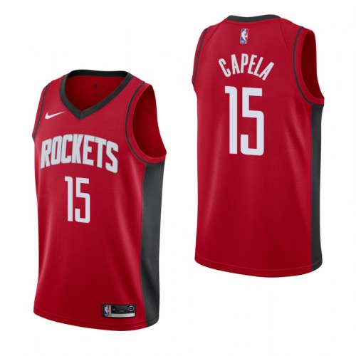 Houston Houston Rockets #15 Clint Capela Mens 2019-20 Icon Edition Red Stitched Jersey Mens cheap jerseys for sale - CheapJerseys.Shop
