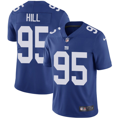 New York Giants #95 B.J. Hill Royal Blue Team Color Men's Stitched Vapor Untouchable Limited Jersey Men's cheap jerseys for sale - CheapJerseys.Shop