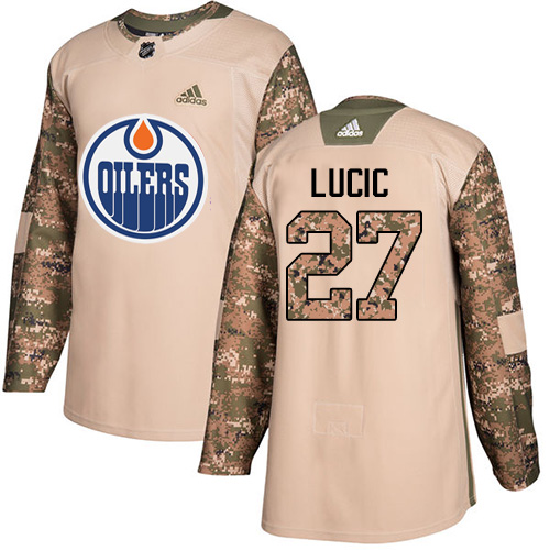 Edmonton Oilers #27 Milan Lucic Camo Authentic 2017 Veterans Day Stitched Jersey Men's cheap jerseys for sale - CheapJerseys.Shop