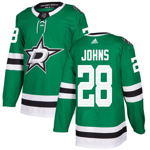 Dallas Stars #28 Stephen Johns Green Home Authentic Stitched Jersey Men's cheap jerseys for sale - CheapJerseys.Shop