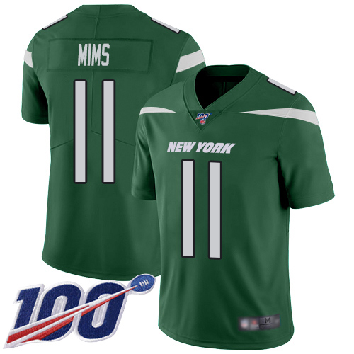 New York Jets #11 Denzel Mim Green Team Color Youth Stitched 100th Season Vapor Untouchable Limited Jersey Youth cheap jerseys for sale - CheapJerseys.Shop