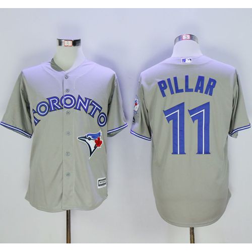 Toronto Blue Jays #11 Kevin Pillar Grey New Cool Base 40th Anniversary Stitched Jersey Men's cheap jerseys for sale - CheapJerseys.Shop