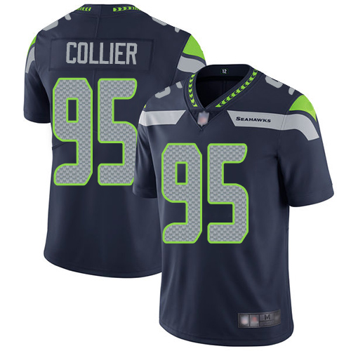Seattle Seahawks #95 L.J. Collier Steel Blue Team Color Youth Stitched Vapor Untouchable Limited Jersey Youth cheap jerseys for sale - CheapJerseys.Shop