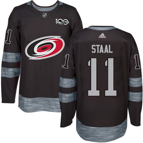 Carolina Hurricanes #11 Jordan Staal Black 1917-2017 100th Anniversary Stitched Jersey Men's cheap jerseys for sale - CheapJerseys.Shop