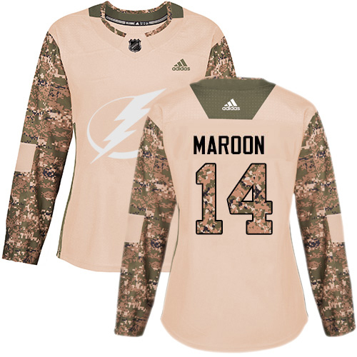 Tampa Bay Lightning #14 Pat Maroon Camo Authentic 2017 Veterans Day Women's Stitched Jersey Womens cheap jerseys for sale - CheapJerseys.Shop