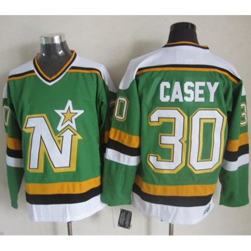 Dallas Stars #30 Jon Casey Green CCM Throwback Stitched Jersey Men's cheap jerseys for sale - CheapJerseys.Shop