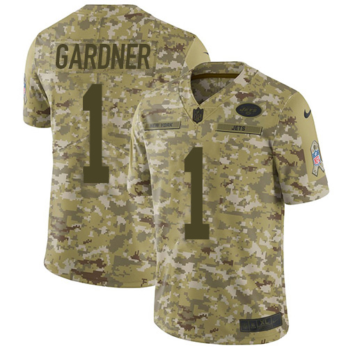 Jets #1 Ahmad Sauce Gardner Camo Men's Stitched Limited 2018 Salute To Service Jersey cheap jerseys for sale - CheapJerseys.Shop