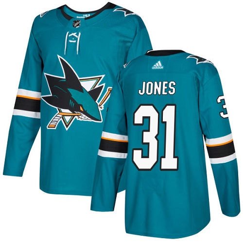 San Jose Sharks #31 Martin Jones Teal Home Authentic Stitched Youth Jersey Youth cheap jerseys for sale - CheapJerseys.Shop