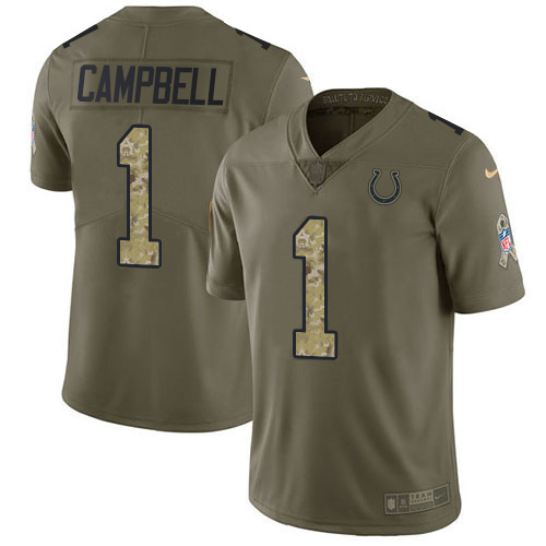 Colts #1 Parris Campbell Olive/Camo Men's Stitched Limited 2017 Salute To Service Jersey cheap jerseys for sale - CheapJerseys.Shop
